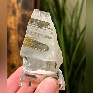 Calcite with Rainbow Chalcopyrite